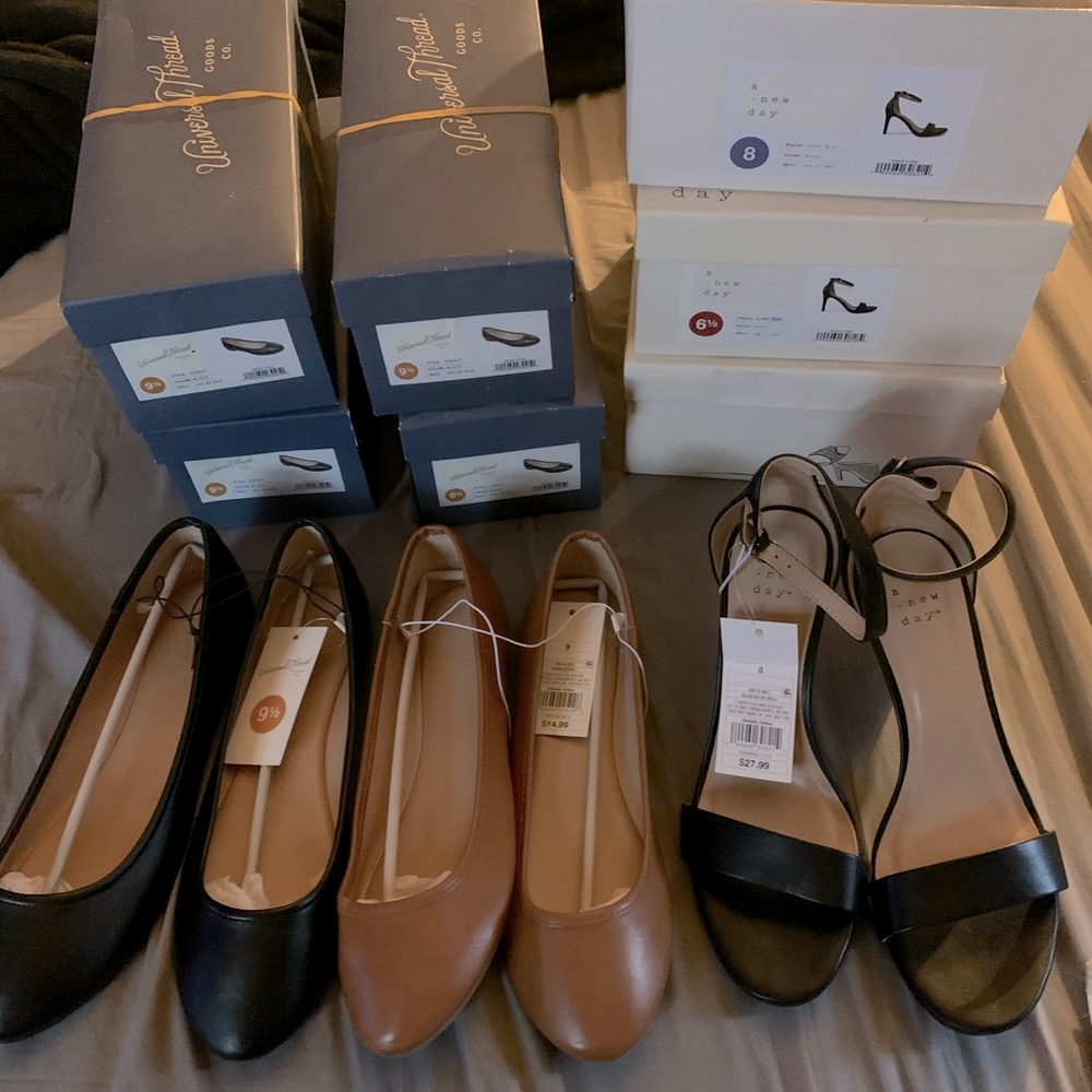 Multiple pairs of casual shoes, heels and some sneakers- some have already sold!